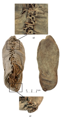 The world's oldest known leather shoe, recovered from the Areni-1 cave in Armenia