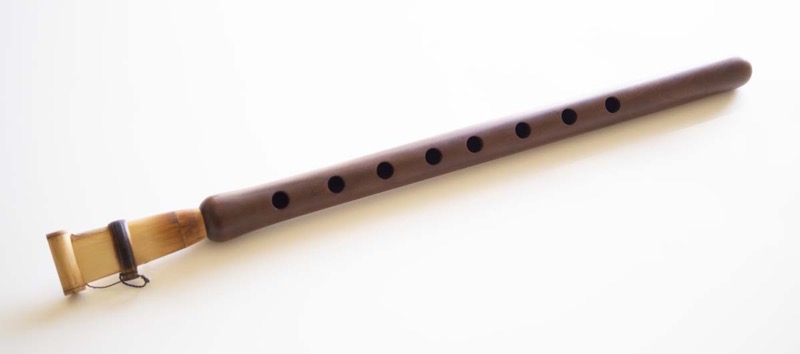An Armenian duduk — the apricot-wood double-reed woodwind instrument, with its cane reed
