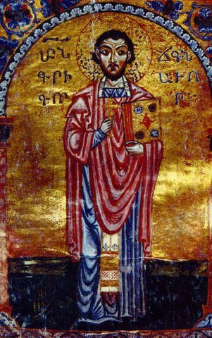 Illuminated page from Grigor Narekatsi's Book of Lamentations, a 1173 manuscript